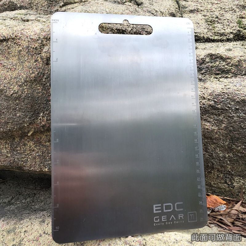 Camping Hiking Cooking - Thick Titanium Alloy Cutting Board For