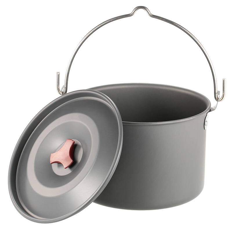 Camping Hanging Cooking Pot - 4L Camping Hanging Pots Camping Tripod