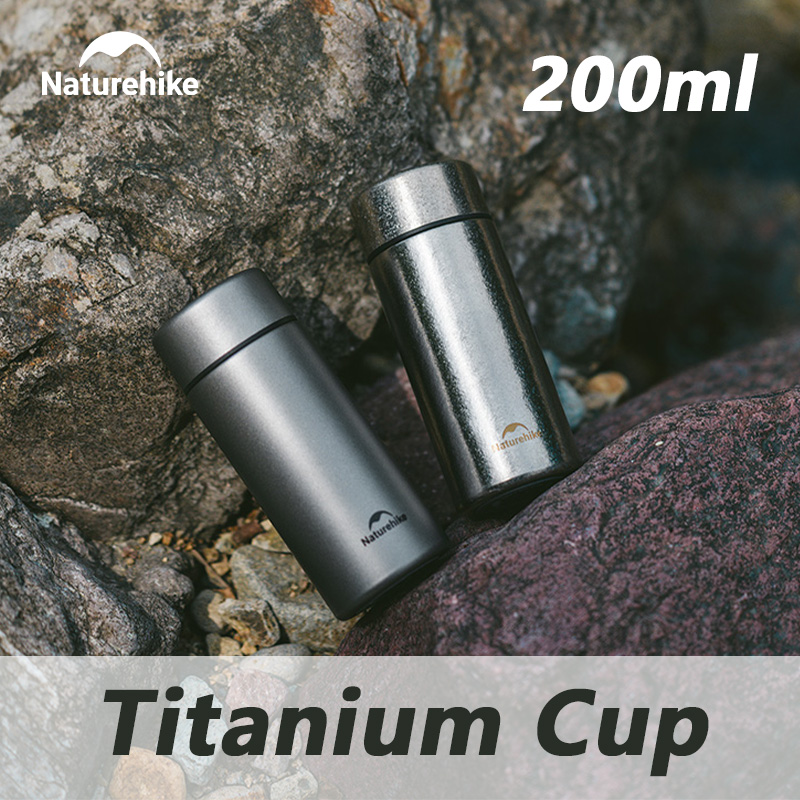 Camping Cooking Mug - Naturehike Thermos Cup 200ml Titanium Cup