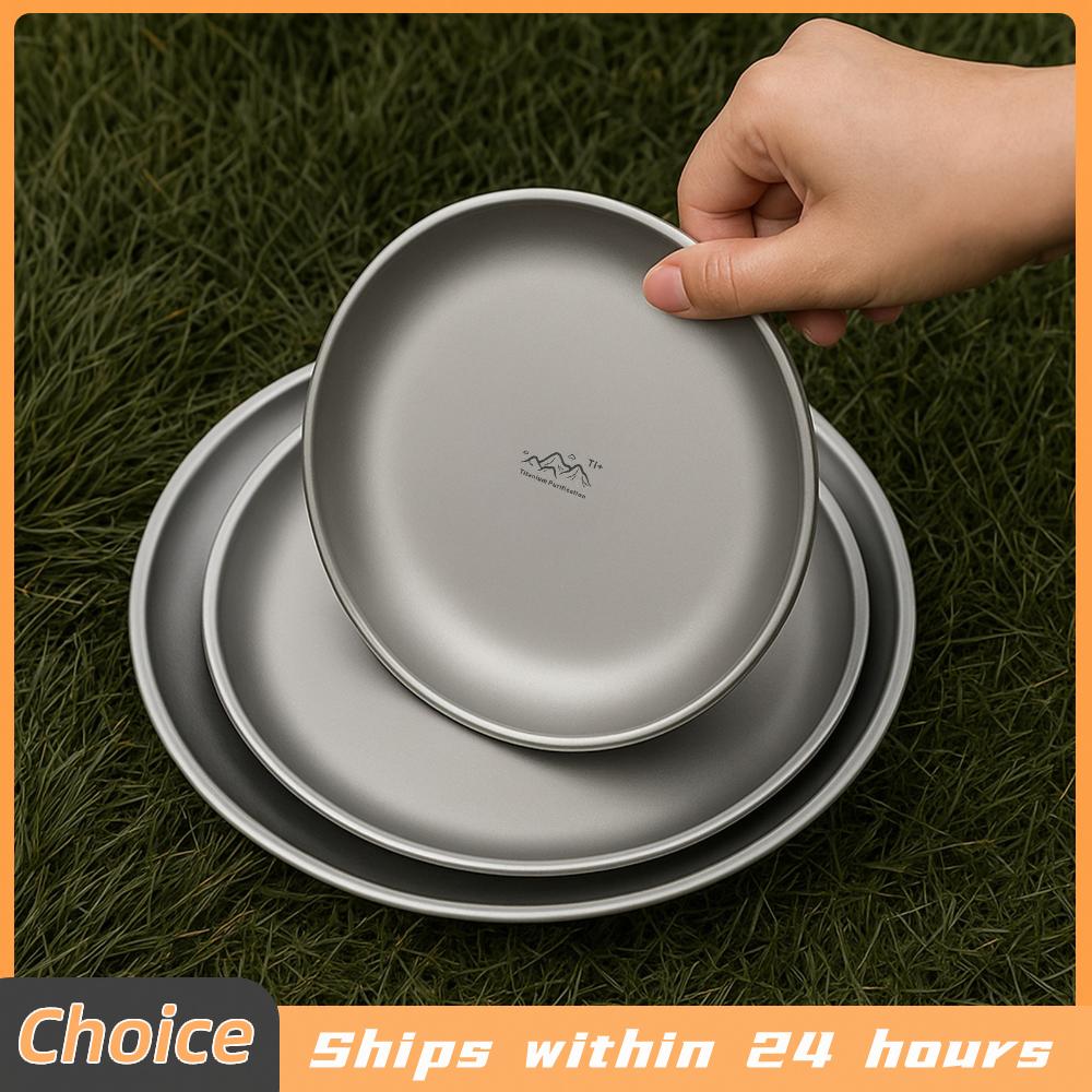 Camping Cooking System - Portable Titanium Purified Stainless Steel Plate