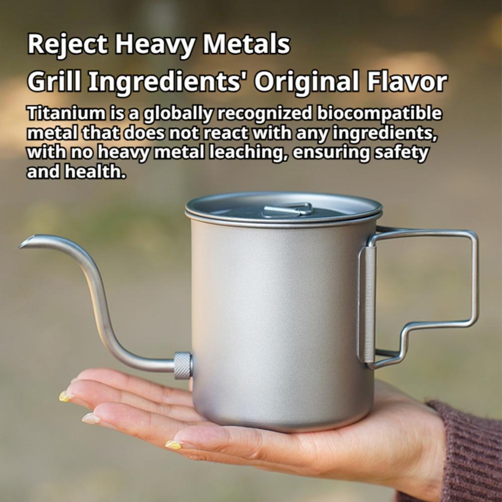 420ml Lightweight Titanium Cof - Camping Cooking Mug recension och pris