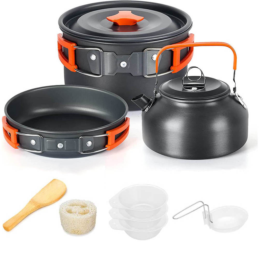 Aluminum Outdoor Camping Cookw - Camping Cooking Equipment Bag recension och pris