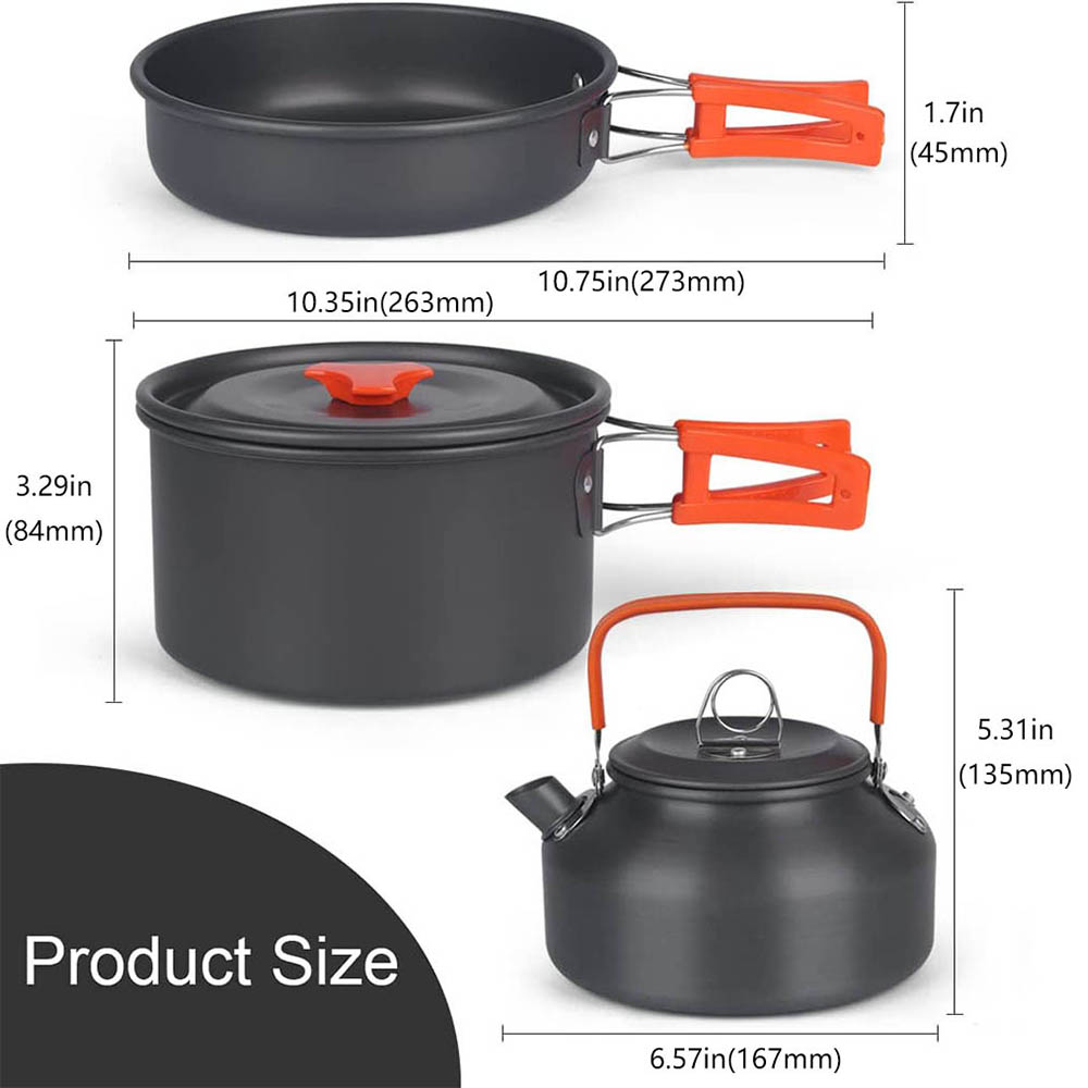 Aluminum Outdoor Camping Cookw - Camping Cooking Equipment Bag recension och pris