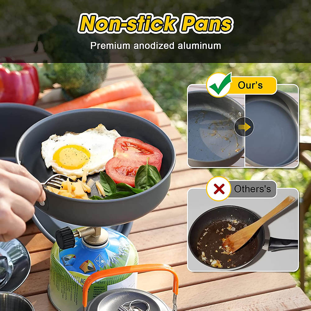 Aluminum Outdoor Camping Cookw - Camping Cooking Equipment Bag recension och pris