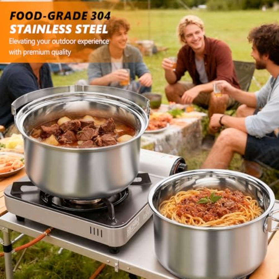 Camping Cookware Set, Lightwei - Camping Cooking Set With Bag recension och pris
