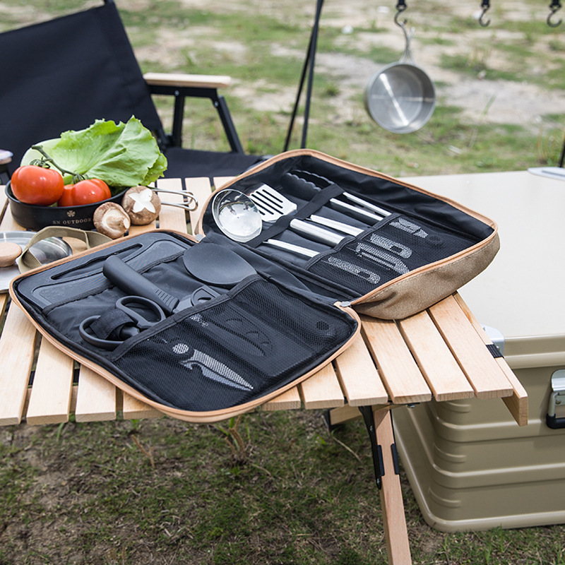 8pcs Camping Kitchen Cookware  - Camping Outdoor Cooking Set recension och pris