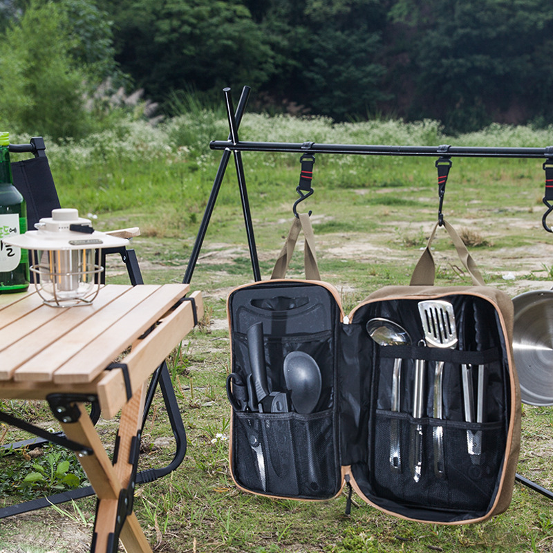 8pcs Camping Kitchen Cookware  - Camping Outdoor Cooking Set recension och pris