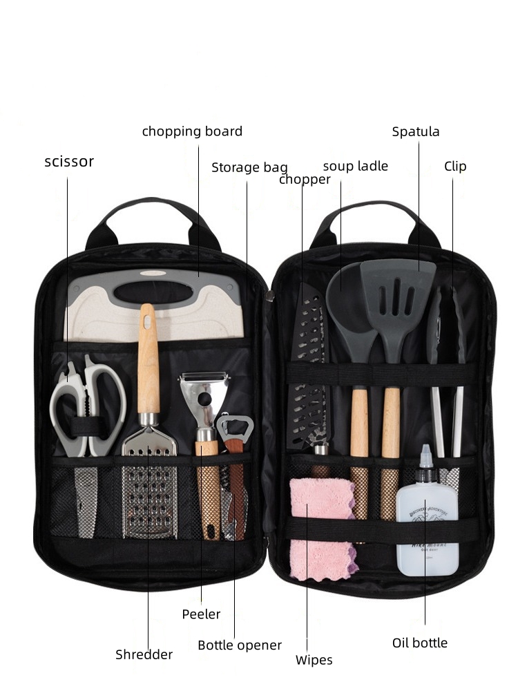 Camping Cooking Utensils Acces - Camping Cooking Set With Bag recension och pris