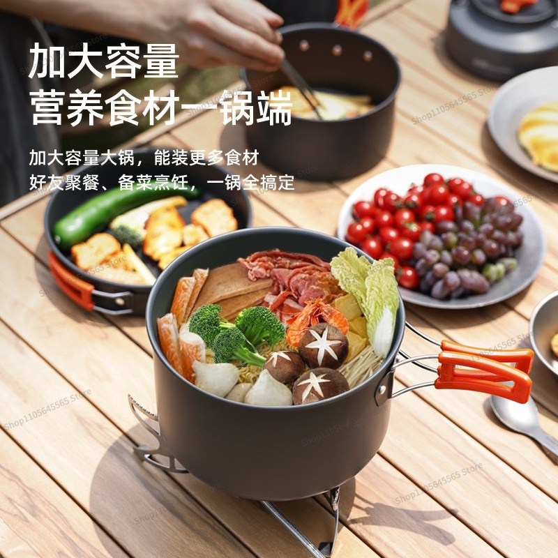 For Outdoor Camping Cookware 4 - Camping Cooking Set For 4 recension och pris