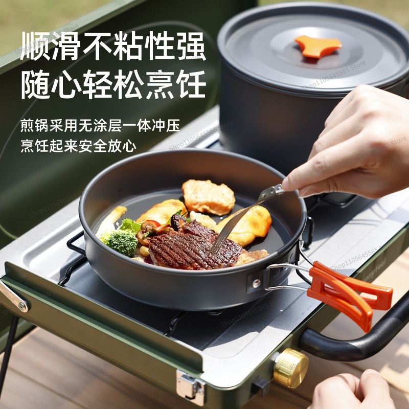 For Outdoor Camping Cookware 4 - Camping Cooking Set For 4 recension och pris
