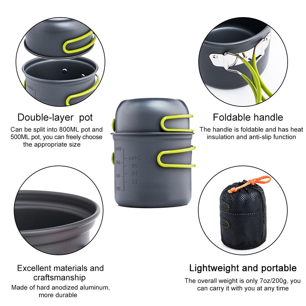 Widesea Camping Cooking Utensi - Camping Cooking And Dining Set recension och pris