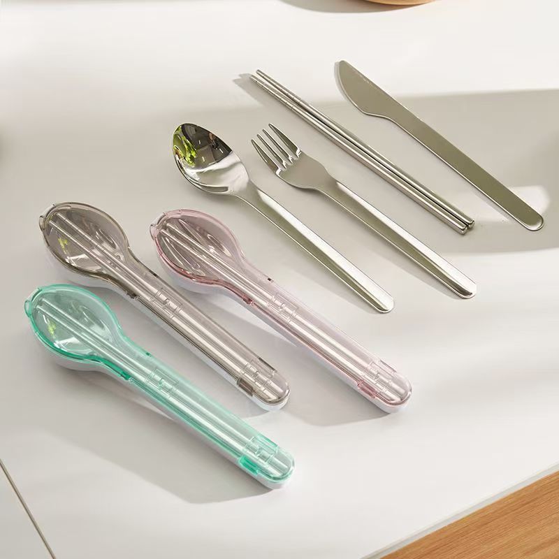 Portable Cutlery Set with Stor - Camping Cooking Utensils Kit recension och pris