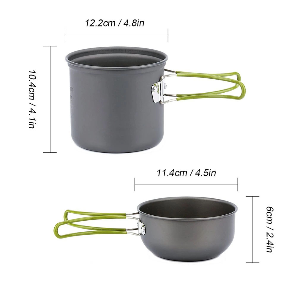Camping Cookware Mess Kit Ultr - Camping Cooking Full Set recension och pris