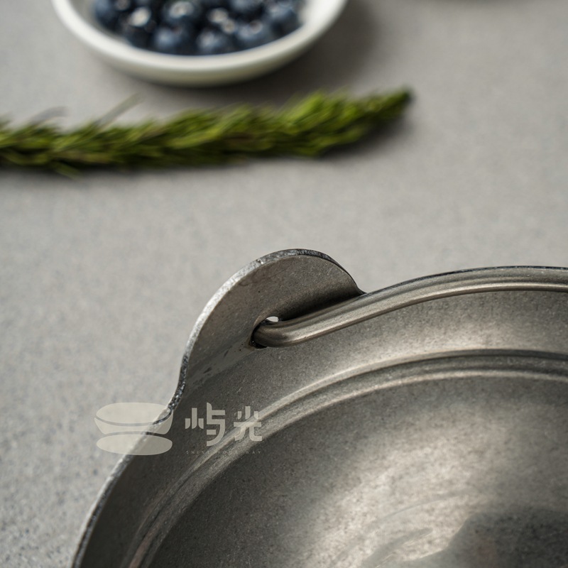Retro three-layer steel campin - Camping Hanging Cooking Pot recension och pris