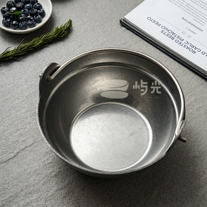 Retro three-layer steel campin - Camping Hanging Cooking Pot recension och pris