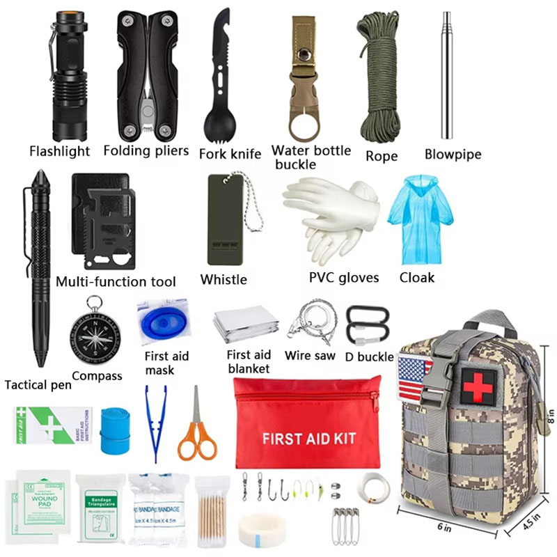 Survival First Aid Kit Surviva - Camping Cooking Set With Bag recension och pris