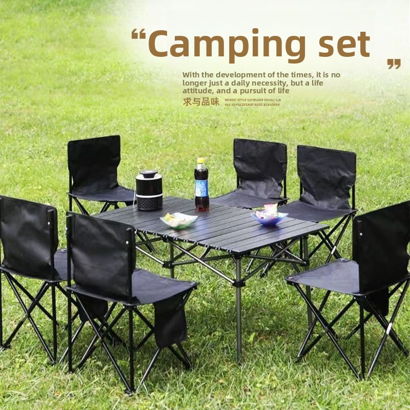 Portable Outdoor Tables and Ch - Camping Cooking Full Set recension och pris