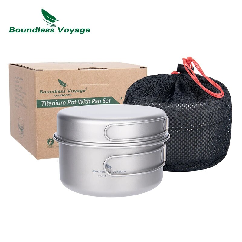 Boundless Voyage Titanium Pot  - Camping Cooking Set For 4 recension och pris