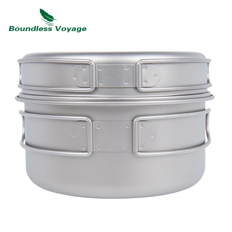 Boundless Voyage Titanium Pot  - Camping Cooking Set For 4 recension och pris