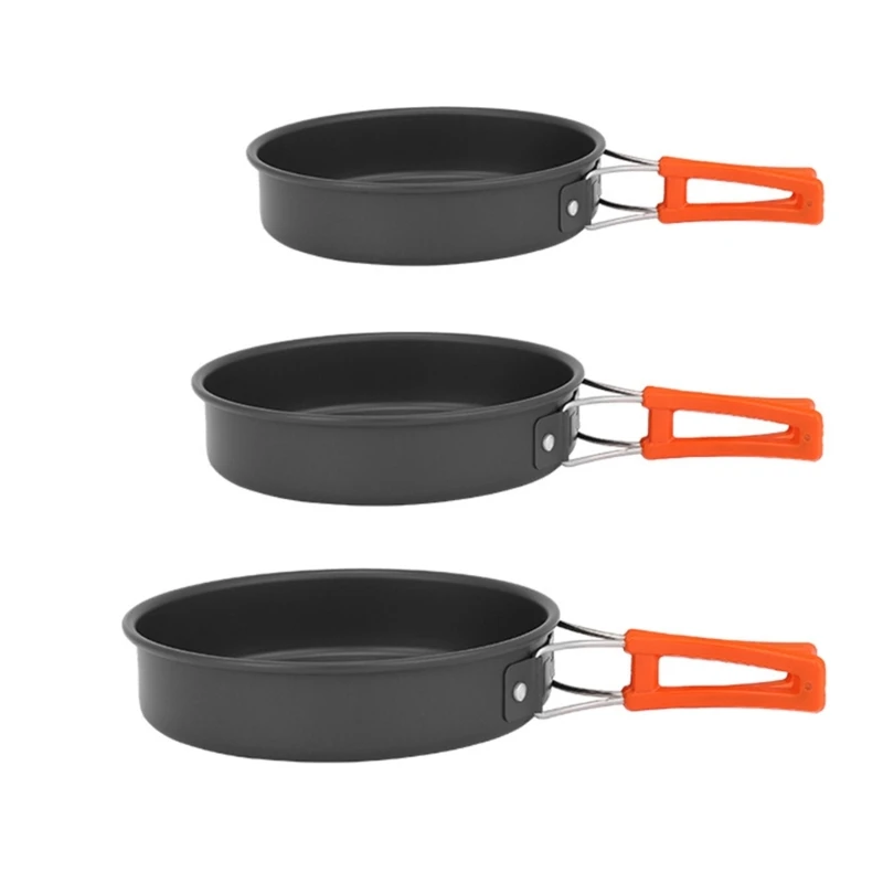 Portable Frying Pan with Stora - Camping Cooking Wok recension och pris