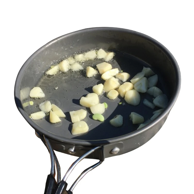 Portable Frying Pan with Stora - Camping Cooking Wok recension och pris