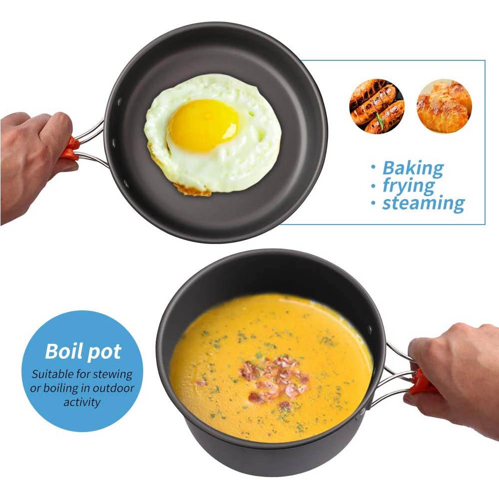 Outdoor Camping Cooking Set, N - Camping Cooking Set For 4 recension och pris
