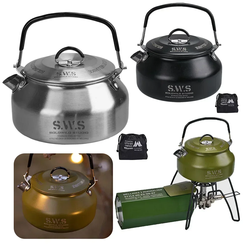 Stainless Steel Kettle 0.8L Po - Camping Cooking Kettle recension och pris