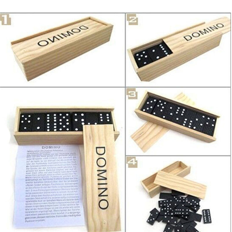 28pcs/Set Wooden Domino Board  - Camping Cooking Utensils Kit recension och pris