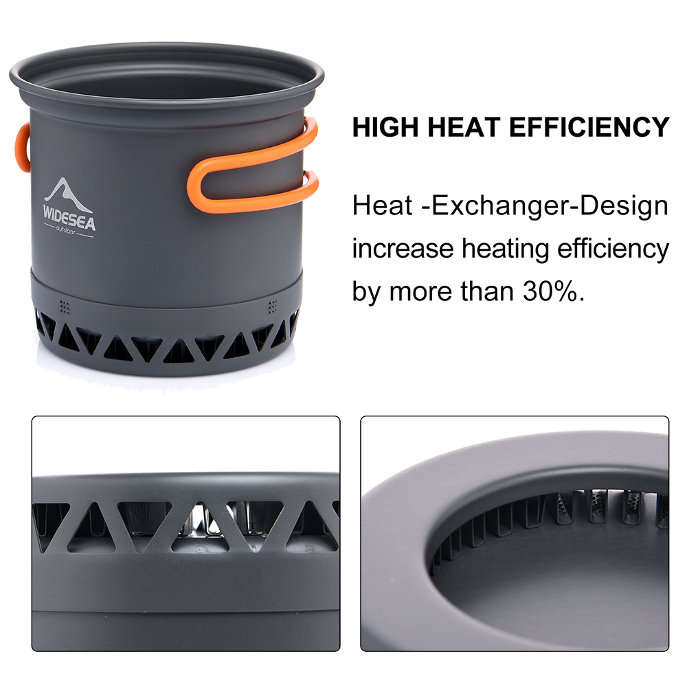 Widesea Camping Pot 1.3L 2.3L  - Camping Cooking And Dining Set recension och pris