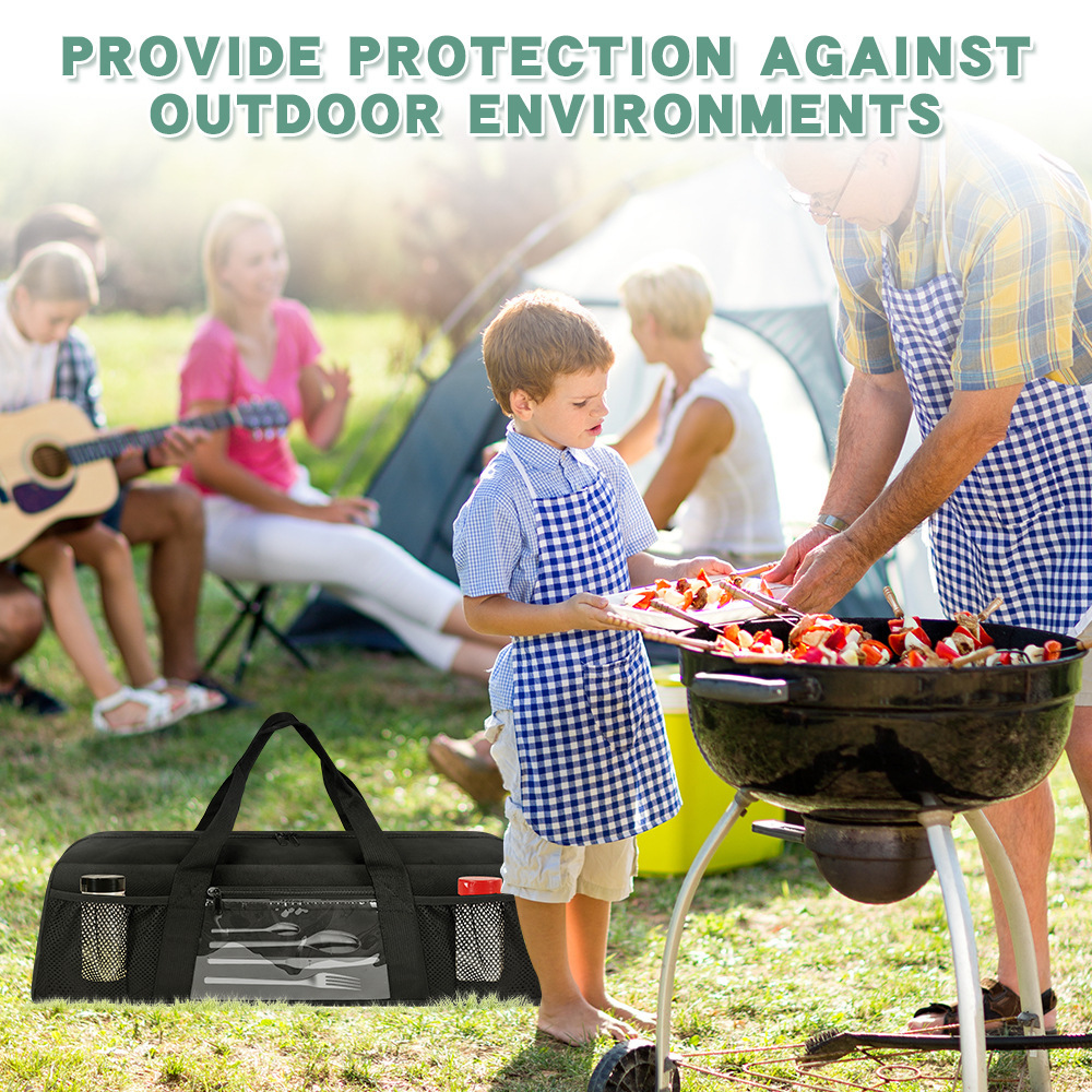Durable Barbecue Utensils Stor - Camping Cooking Equipment Bag recension och pris