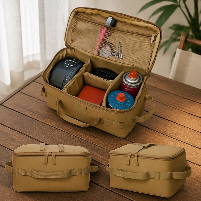 Durable Camping Storage Tote w - Camping Outdoor Cooking Set recension och pris