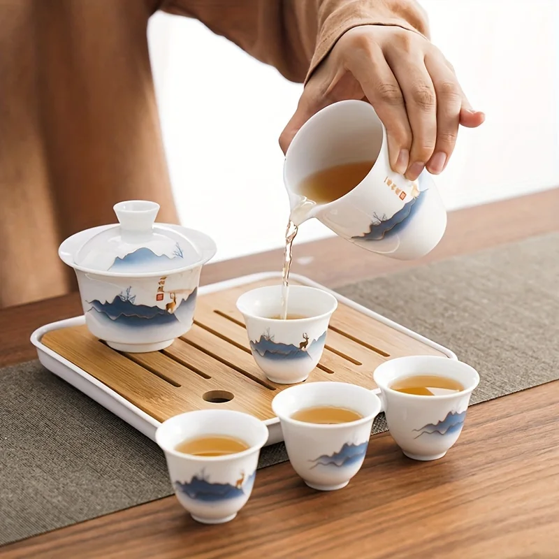 Ceramic Chinese Kung Fu Tea Se - Camping Cooking Utensils Kit recension och pris