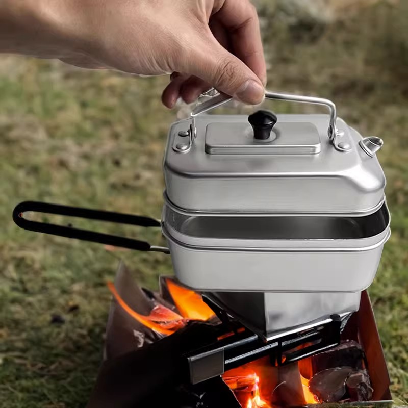 Ultralight Portable Picnic Cam - Camping Cooking Kettle recension och pris