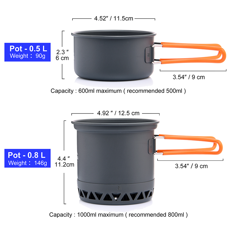 Widesea Portable Camping Cookw - Camping Cooking Set For 4 recension och pris