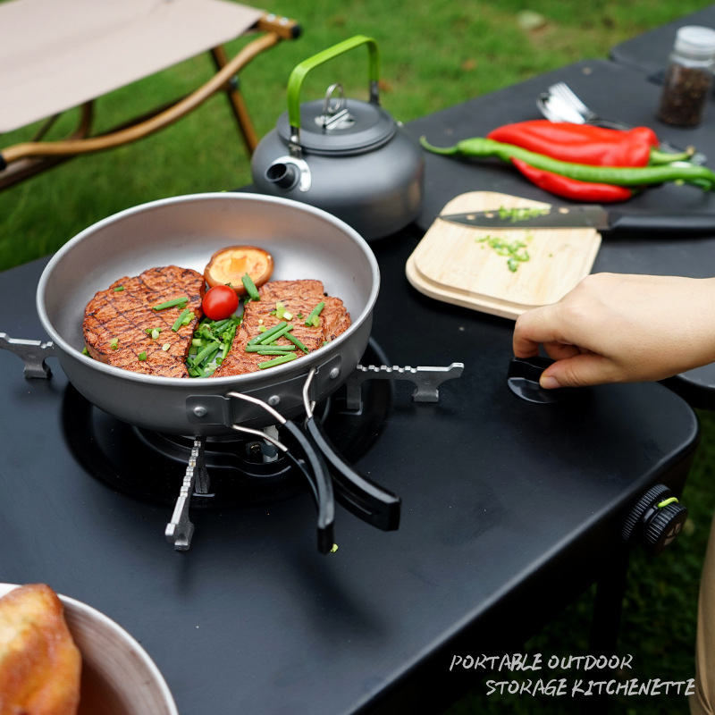Portable Mobile Camping Kitche - Camping Outdoor Cooking Table recension och pris