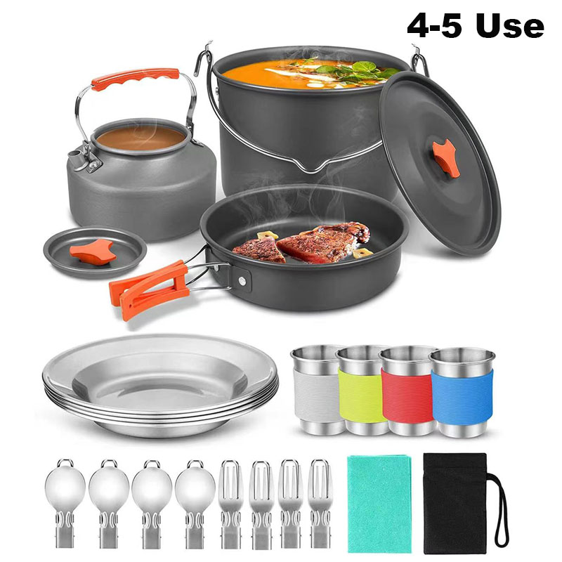 Aluminum Outdoor Camping Cookw - Camping Cooking Equipment Bag recension och pris