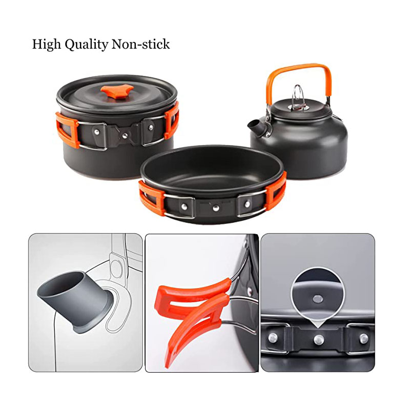 Aluminum Outdoor Camping Cookw - Camping Cooking Equipment Bag recension och pris
