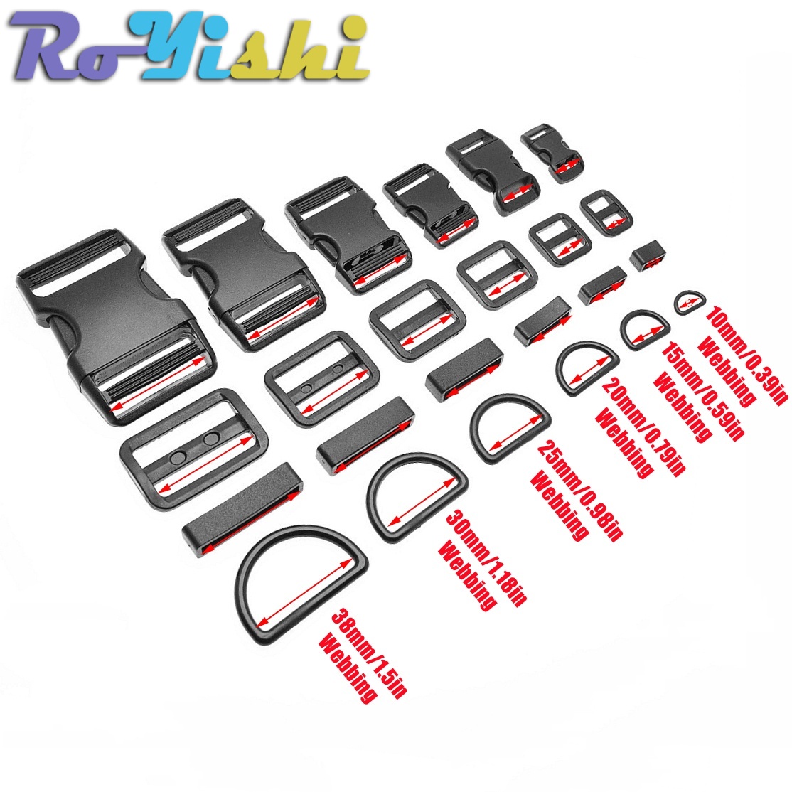 1-10 Set Plastic Side Release  - Camping Cooking Utensils Kit recension och pris