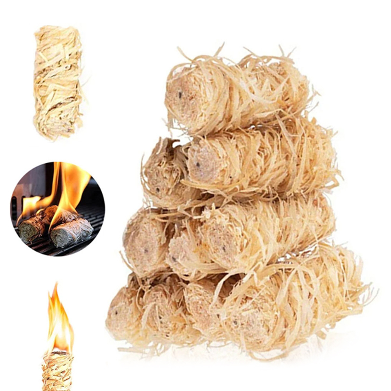30/60/100/120PCS Natural Fire  - Charcoal Chimney Starter recension och pris