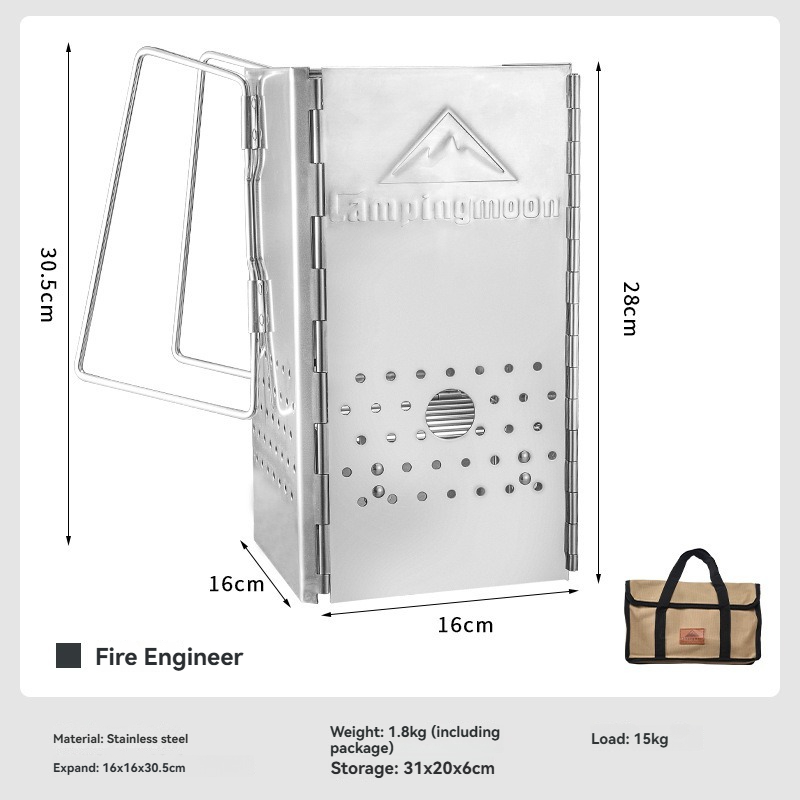 CAMPINGMOONMT-18 Foldable Port - Charcoal Chimney Starter recension och pris