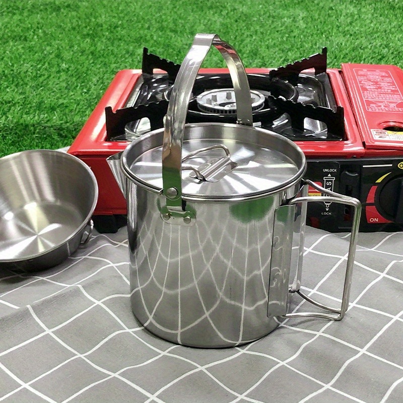 1PC Compact and Portable 1.2L  - Camping Cooking Mug recension och pris
