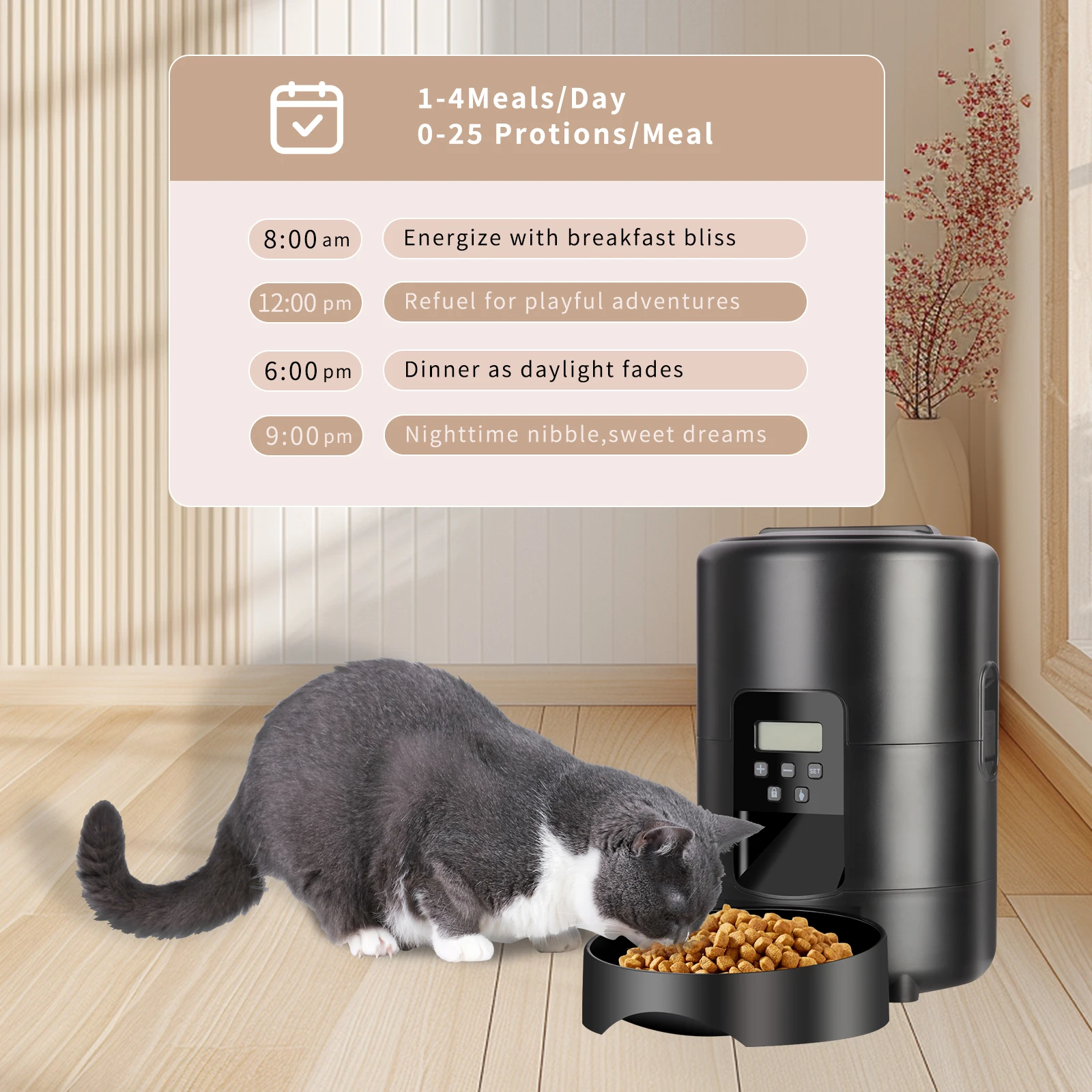 2L APP Control Automatic Pet F - Camping Cooking Food recension och pris