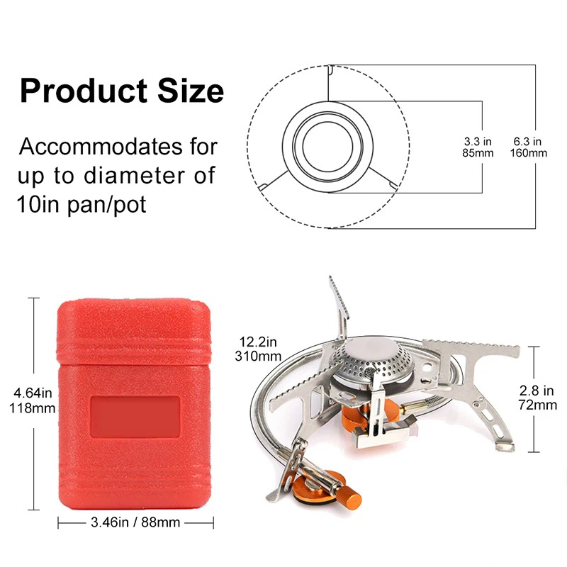 Camping Gas Stove Portable Fol - Camping Cooking Equipment Bag recension och pris