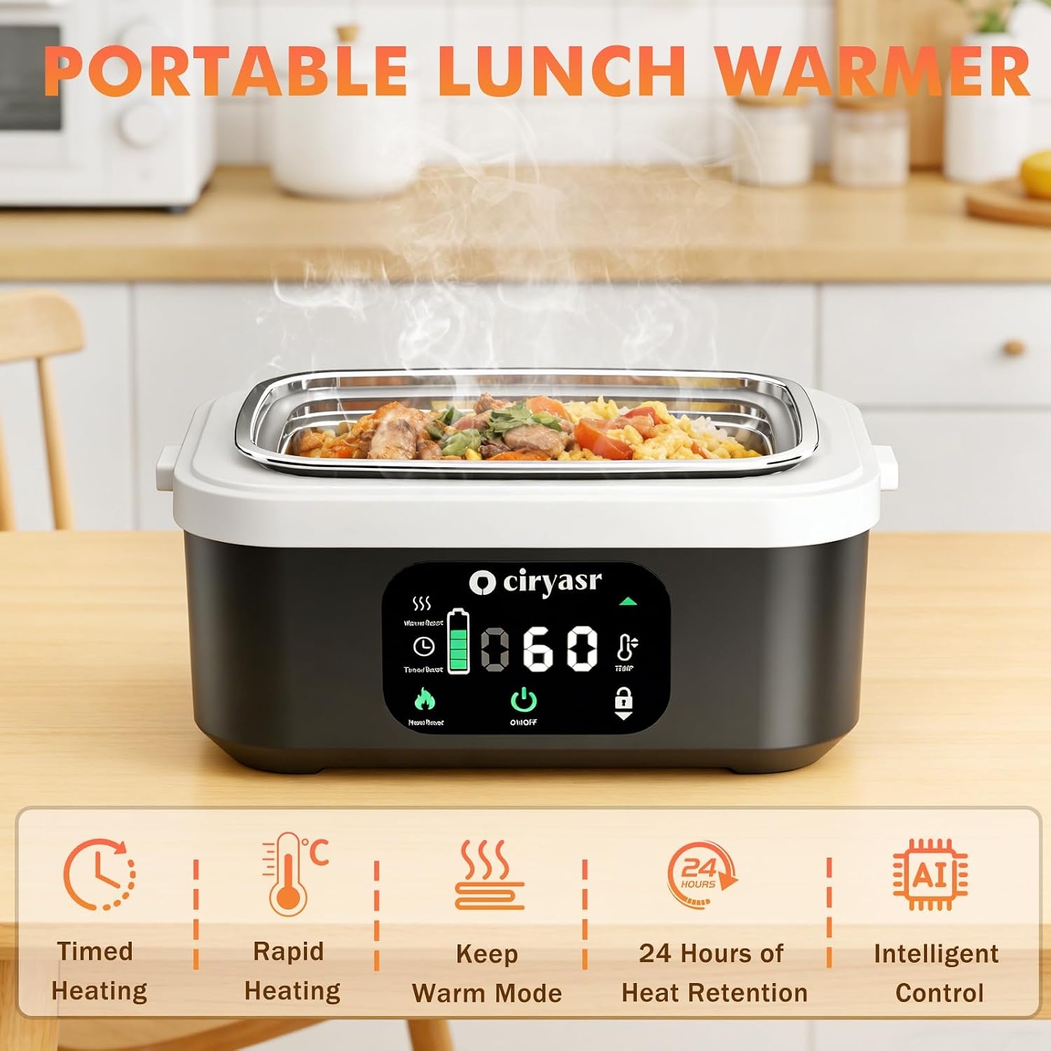 Powerful Electric Lunch Box, 1 - Camping Outdoor Cooking Table recension och pris