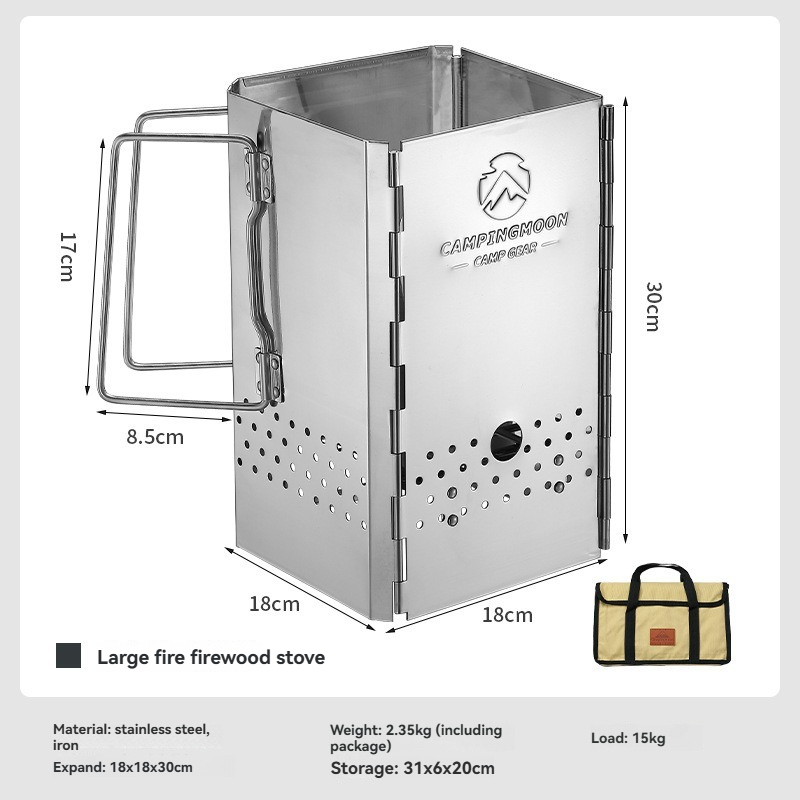 MT-18 CAMPINGMOON Foldable Por - Charcoal Chimney Starter recension och pris