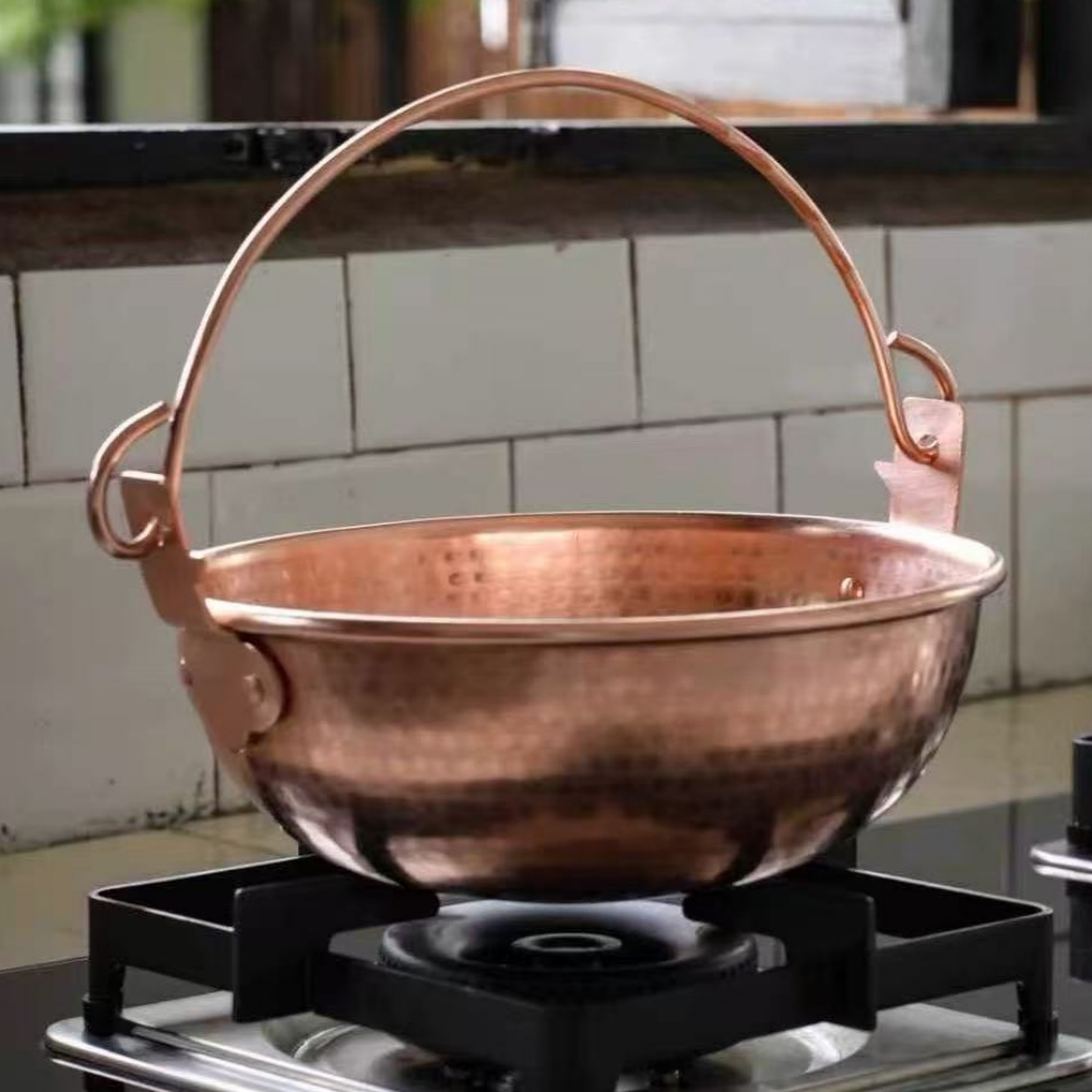 Vintage Copper Hanging Pot,Out - Camping Hanging Cooking Pot recension och pris
