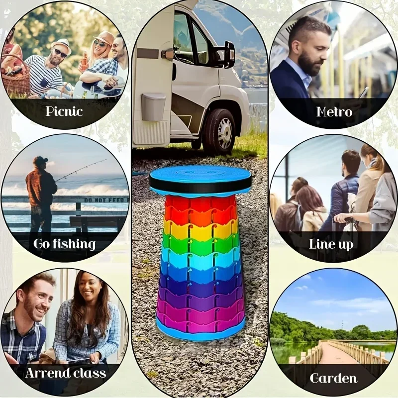 Rainbow Telescopic Camping Sto - Camping Cooking Utensils Kit recension och pris