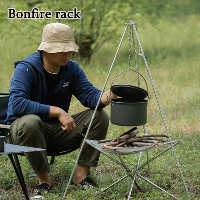 Camping Bonfire Tripod Portabl - Camping Hanging Cooking Pot recension och pris