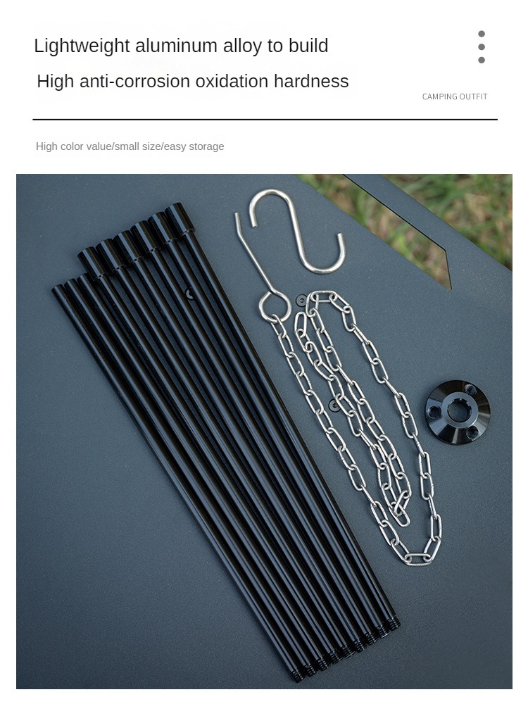 Camping Bonfire Tripod Portabl - Camping Hanging Cooking Pot recension och pris