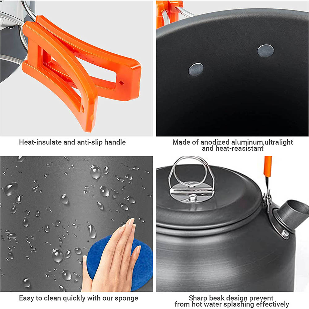 1pcs/1set Camping Cookware Kit - Camping Cooking Full Set recension och pris